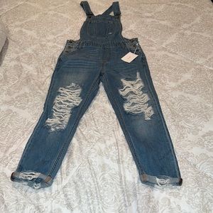 Cello womens jean overalls size small